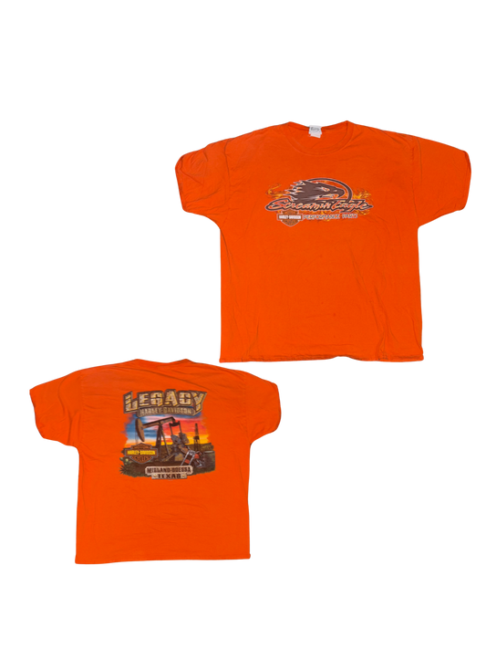 Orange Harley Davidson T-Shirt